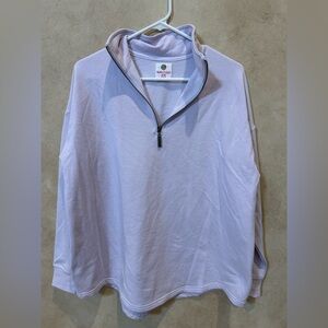Lavender Half-Zip Women's Hoodie